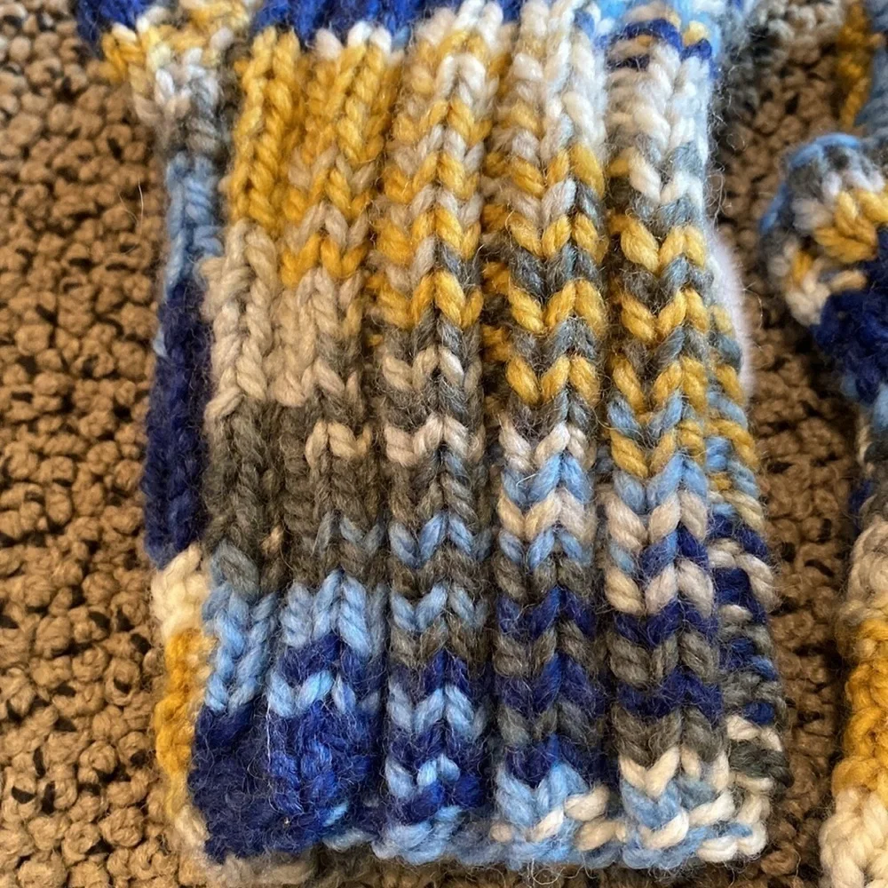 NWOT Fingerless Gloves with Faux Fur White Pom Poms